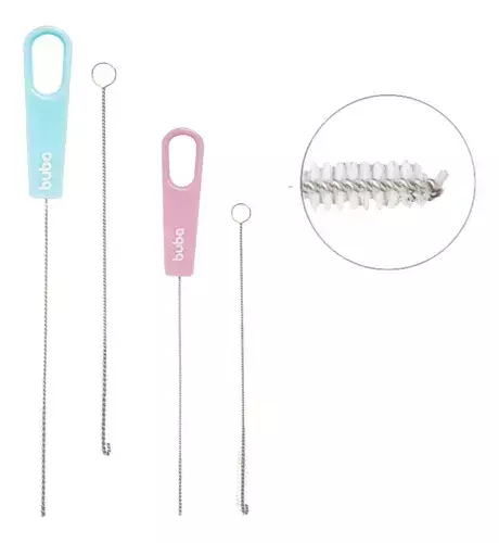 Kit Escova Limpeza e Higiene de Canudo - Buba Azul - comprar online
