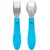 Kit Talheres Infantil Bubazoo Em Inox Buba - Azul - Minha Lancheirinha