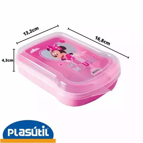 Sanduicheira com tampa - Minnie Rosa - comprar online
