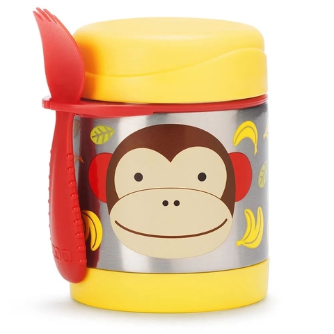 Pote Térmico com Talher Zoo Macaco – SKIP HOP