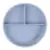 Prato de Silicone Clingo com Divisórias e Ventosa Flex (6M+) - Azul