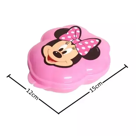 Porta lanche com tampa - Minnie Rosa - comprar online