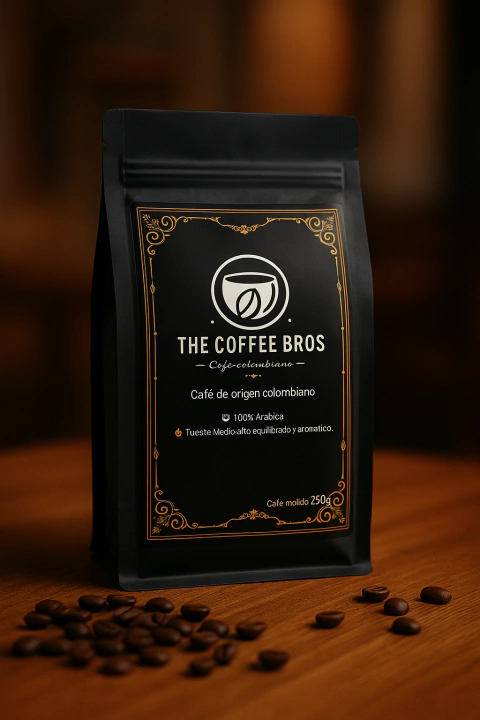 Café molido de origen colombiano