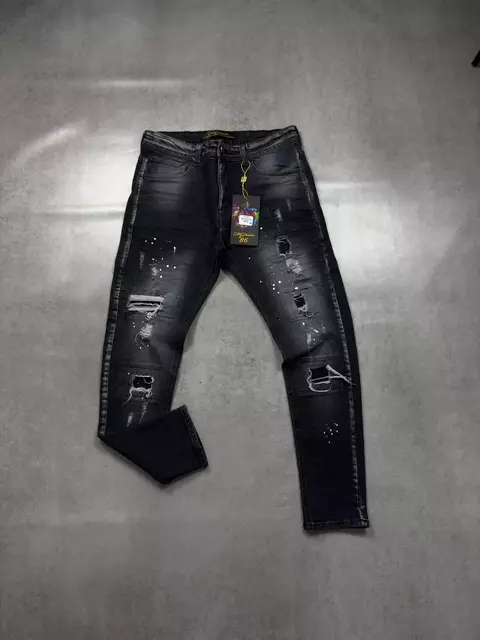 Calça Jeans Jogador Patch Respingo (2520167)
