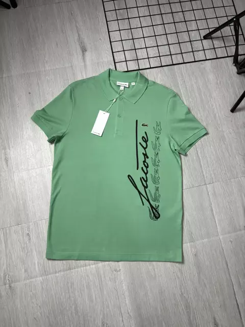 Polo Lacoste Assinatura (Verde)