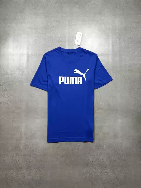 Camiseta Puma Letreiro (Azul Royal)