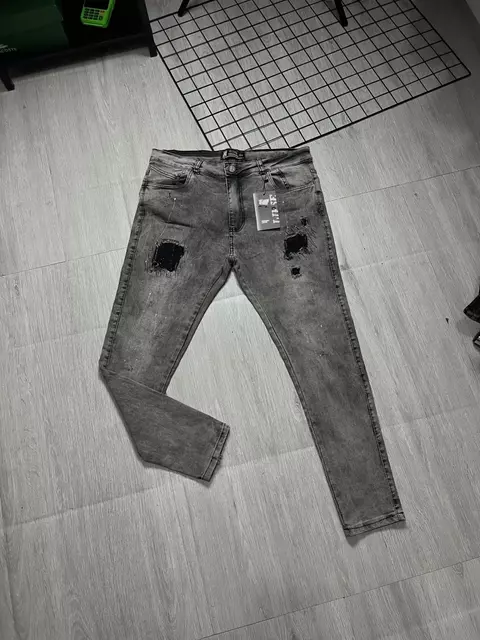 Calça Jeans Jogador Cinza (0293)