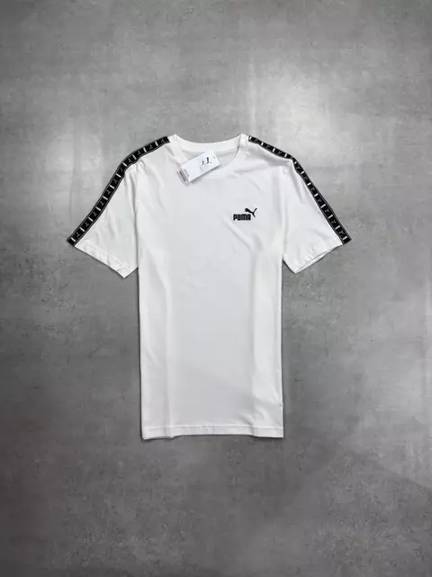 Camiseta Puma Tape Letreiro (Branco)
