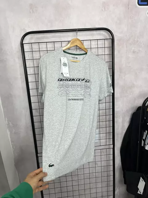 Camiseta Lacoste Sport Djokovic (Cinza)