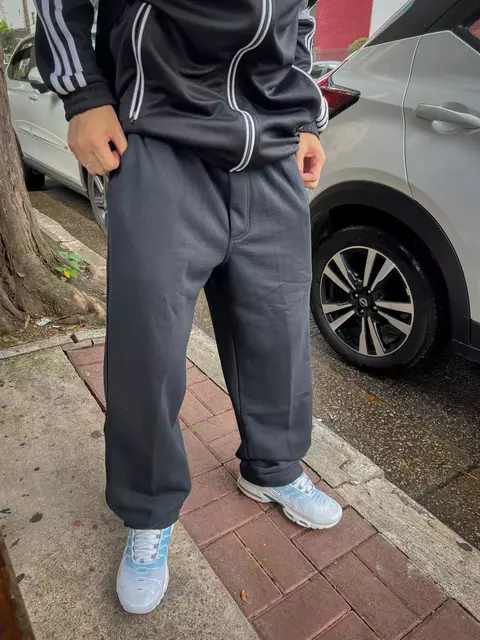 Calça Moletom Baggy (Preta)
