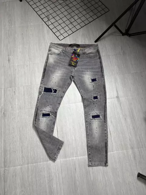Calça Jeans Jogador Cinza Patch(2520060)