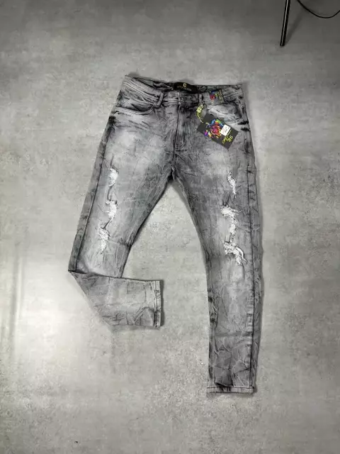 Calça Jeans Jogador Cinza (2500656)