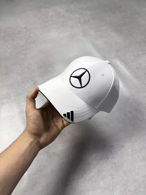 Boné Mercedes x Adidas (Branco)