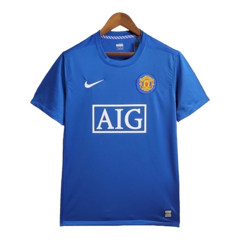 Camisa Retrô Manchester United II 2008/2009 - Masculina Adidas - Azul