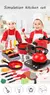 Conjunto de brinquedos de cozinha para crianças panelinha