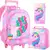 Mochila Escolar Popit Unicórnio Rosa Kit 3 Peças na internet