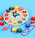 Brinquedo De Madeira Montessori Relógio Pinguim Aprendizagem