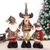 Papai Noel Boneco da Neve e Alce Decoração de Natal