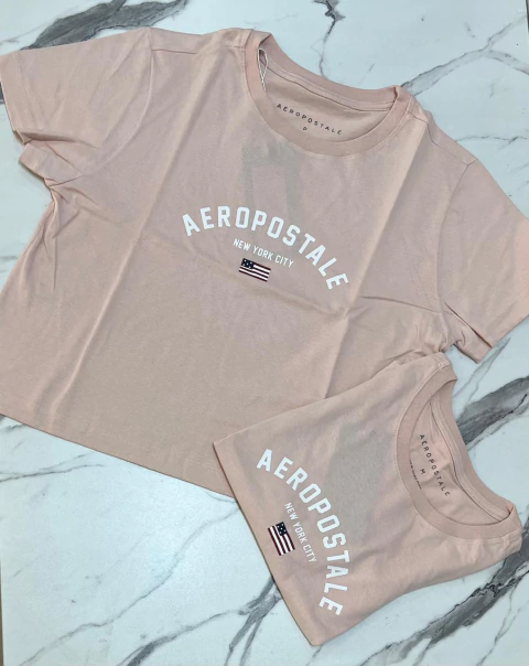 CAMISETA FEMININA SILKADA ROSA 1107 AEROPOSTALE