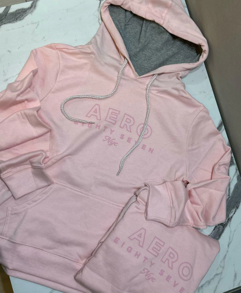 MOLETOM FECHADO 0011 FEMININO ROSA AEROPOSTALE