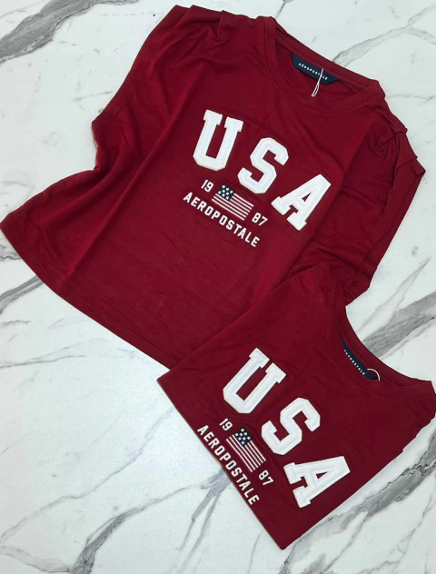 REGATA FEMININA VERMELHA 3117 AEROPOSTALE