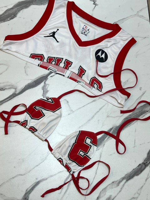 CROPPED FESTIVAL VERMELHO/BRANCO