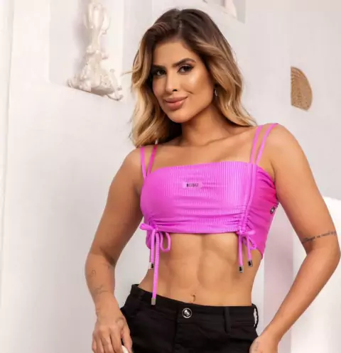 TOP DRAPEADO 2184 PINK BUBU