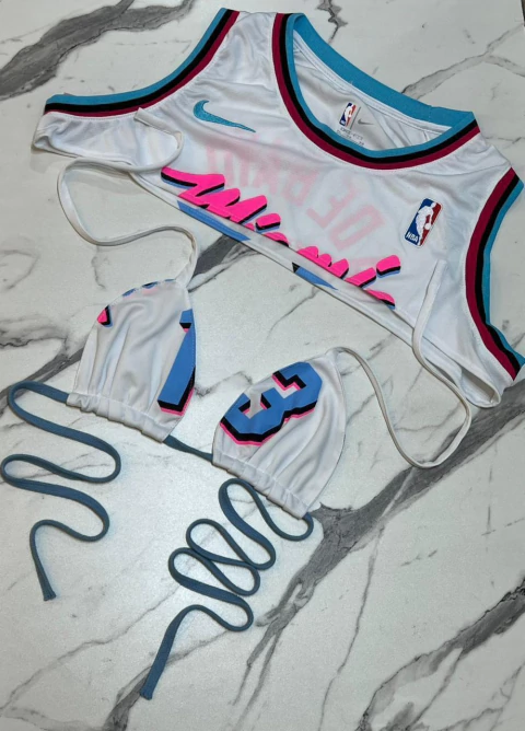 CROPPED FESTIVAL BRANCO/AZUL