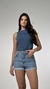 SHORTS JEANS MOM LAV/CLARA - umaroupinhaso