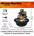 Fuente De Agua Chica Cascada 3 Vasijas Símil Piedra 19cm Zn - comprar online