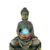 Fuente De Agua Mediana Buda Cascada Esfera + Led 32cm - comprar online