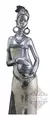 Figura Mujer Africana Nacar Plateado