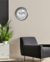 Reloj Pared Metalico 22 Cm Gris MK en internet