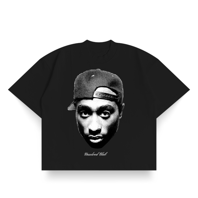 Remera Boxy Fit Tupac Negra thumbnail 2