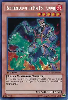 Brotherhood Of The Fire Fist – Coyote – Secret Rare