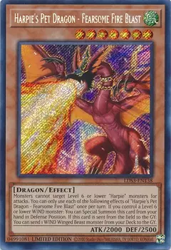 harpie's pet dragon - fearsome fire blast - Secret Rare - comprar online