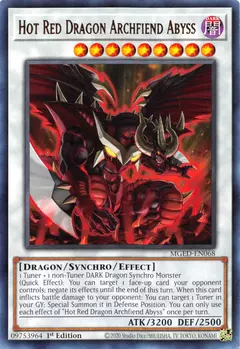 Hot Red Dragon Archfiend Abyss - RARE - MGED