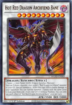 Hot red Dragon Archfiend Bane - Rare