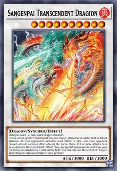 Sangenpai Transcendent Dragion - Super Rare - LEDE