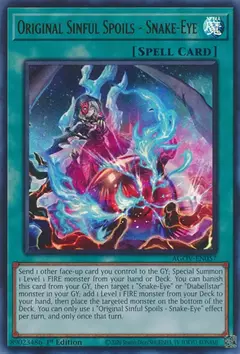 Original Sinful Spoils - Snake - Eyes - Ultra - AGOV