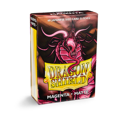 Protectores Dragon Shield Magenta (60 unidades) Tam: Small (Yugioh)