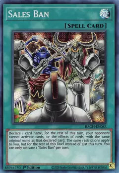 Sales Ban - Secret Rare - BACH