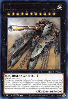 Superdreadnought Rail Cannon Juggernaut Liebe - RARE - MGED