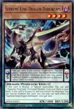 Supreme King Dragon Darkwurm - Rare- MZMI