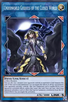 Underworld Goddess Of The Closed World - Secret Rare - RA02