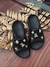 Slide EVA Luxo Com Bottons Preta - Footshop Brasil