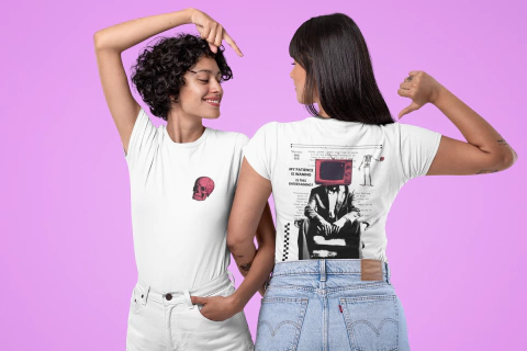 Baby Look Imagine Dragons Bones (Estampa Frente e Costas)