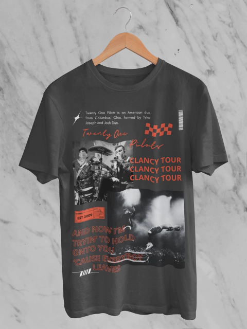 Camiseta Estonada Twenty One Pilots Clancy Tour