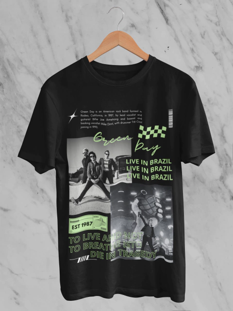 Camiseta Green Day Live in Brazil - comprar online