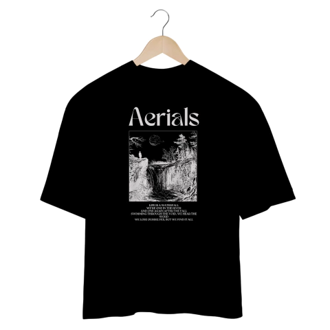 Camiseta Oversized System of a Down Aerials (Preta)